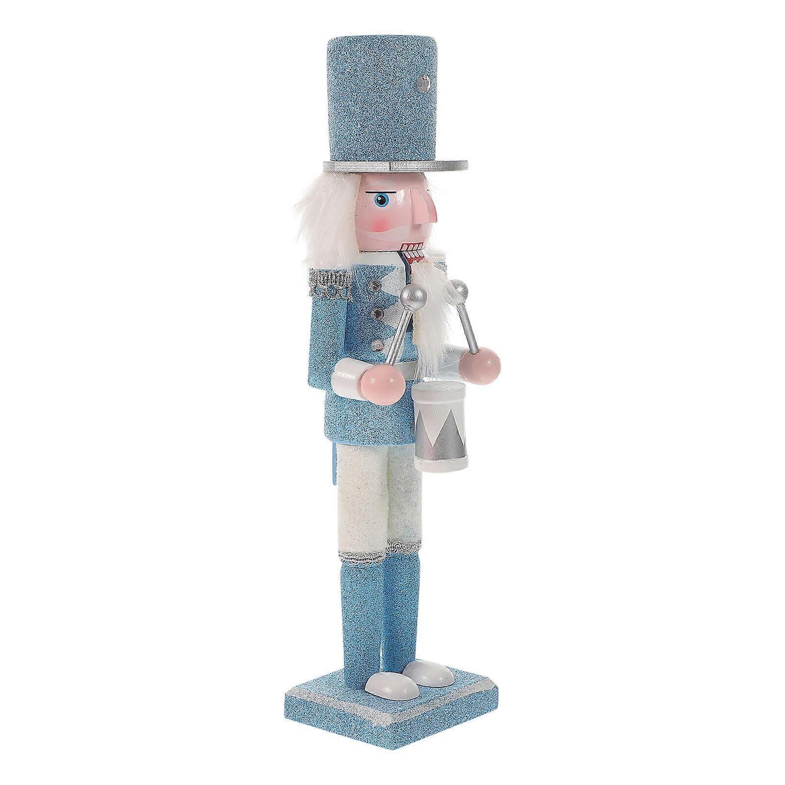 Glitter Nutcracker Figurine Christmas Nutcracker Statue Nutcracker Ornament Xmas Party Decor