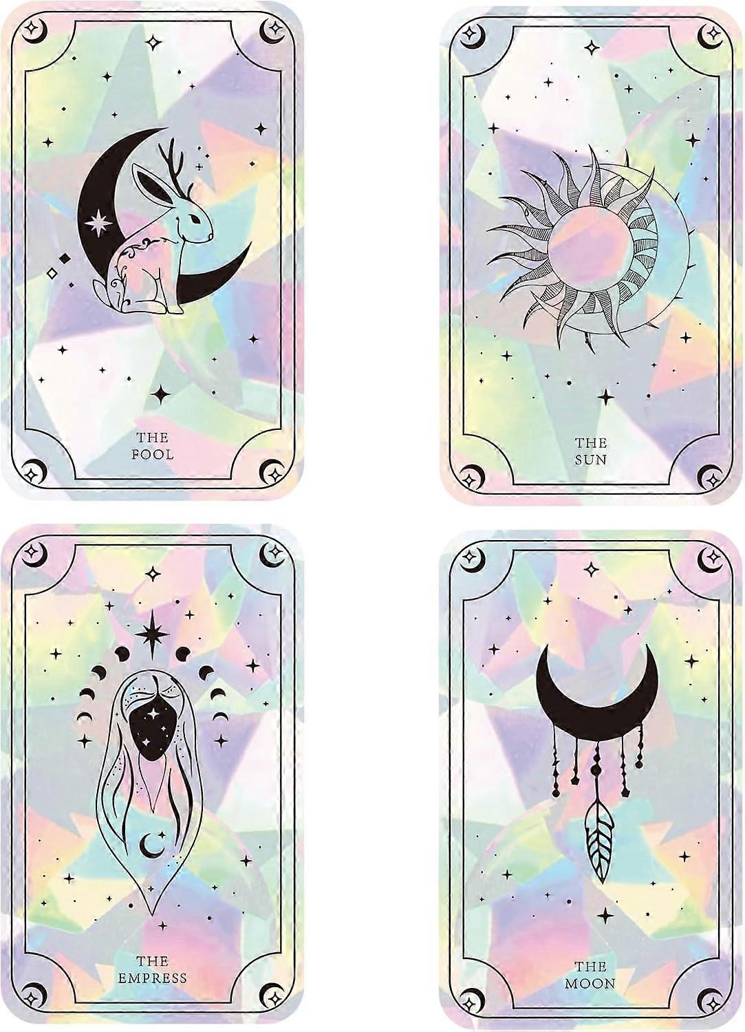 4Pcs Laser Window Sticker Adhesive Static Stickers Moon Phase Pattern Electrostatic Window Stickers Double Sided Window Stickers Static Clings Window 