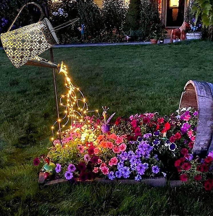 Solar Garden Watering Can Light Outdoor Waterproof Solar Lights