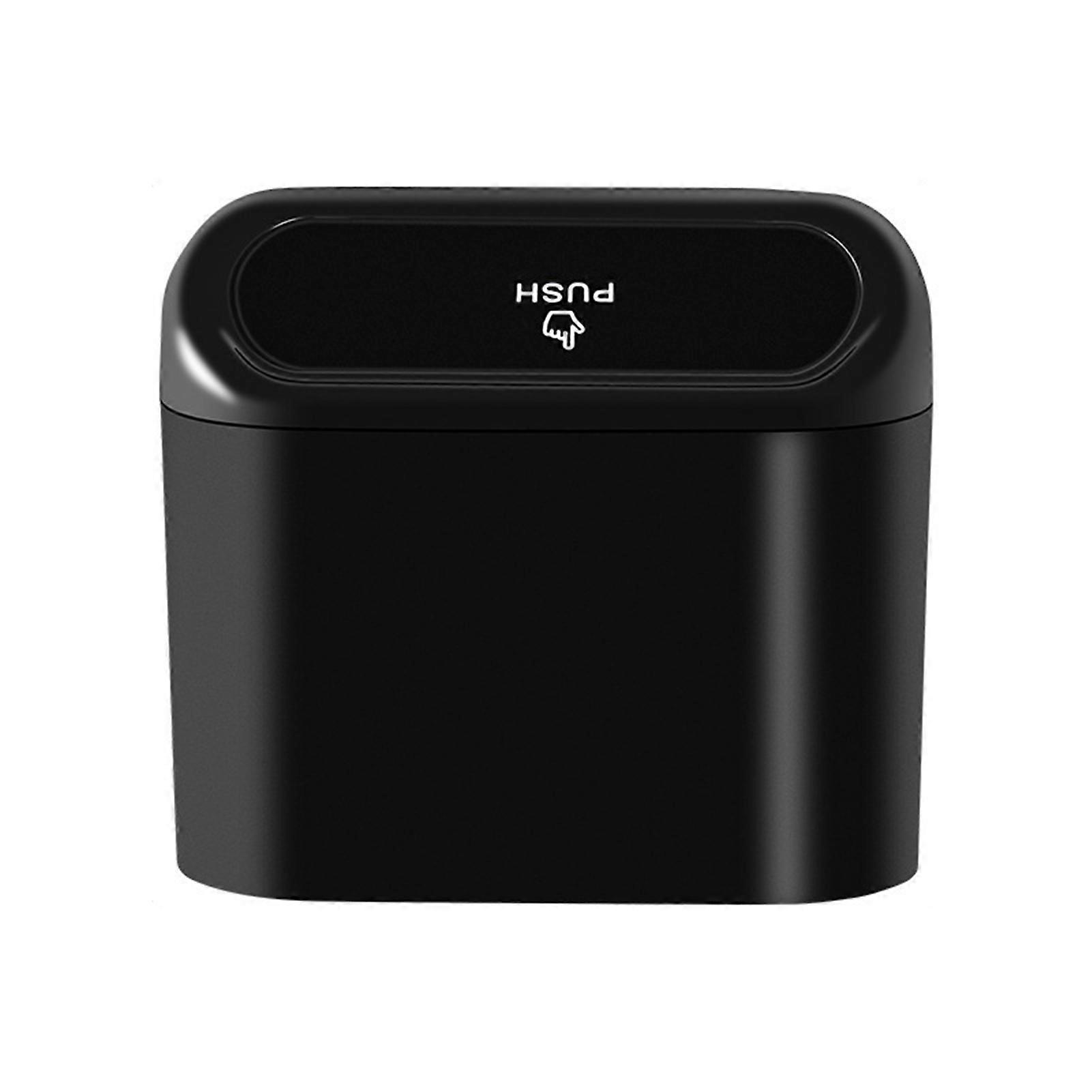 Car Trash Can with Press-to-Open Lid High-Strength Hook Easy Installation Small Hanging Trash Can Odor-free Car Accessories for Storage And Organizati