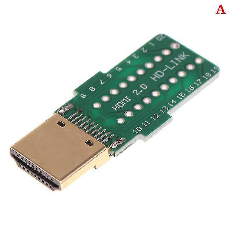 1pcs DIY標準HDMI溶接オスプラグメスジャック19ピンケーブルコネクタ