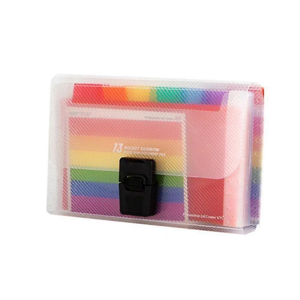 File Expanding Folder Holder Pockets Office Organizer Document Case