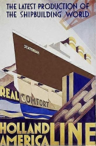 خمر القصدير علامة معدني ملصق الفن الديكور هولندا أمريكا لاين للمنزل نادي المرآب متجر بار مقهى مزرعة 12 "× 8"