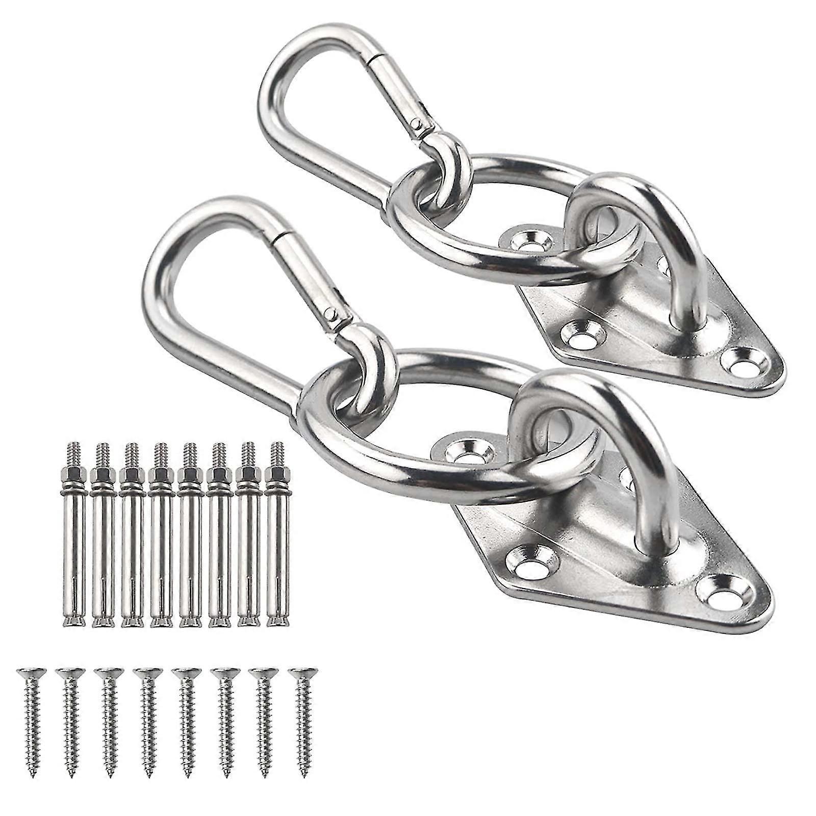 1100 Lb Hammock Hanging Kit, Ceiling Hooks Heavy Duty Hammock Hooks With O Ring, Indoor Outdoor Hammock Hanging Kit For Hammock,yoga,swing Chair,etc