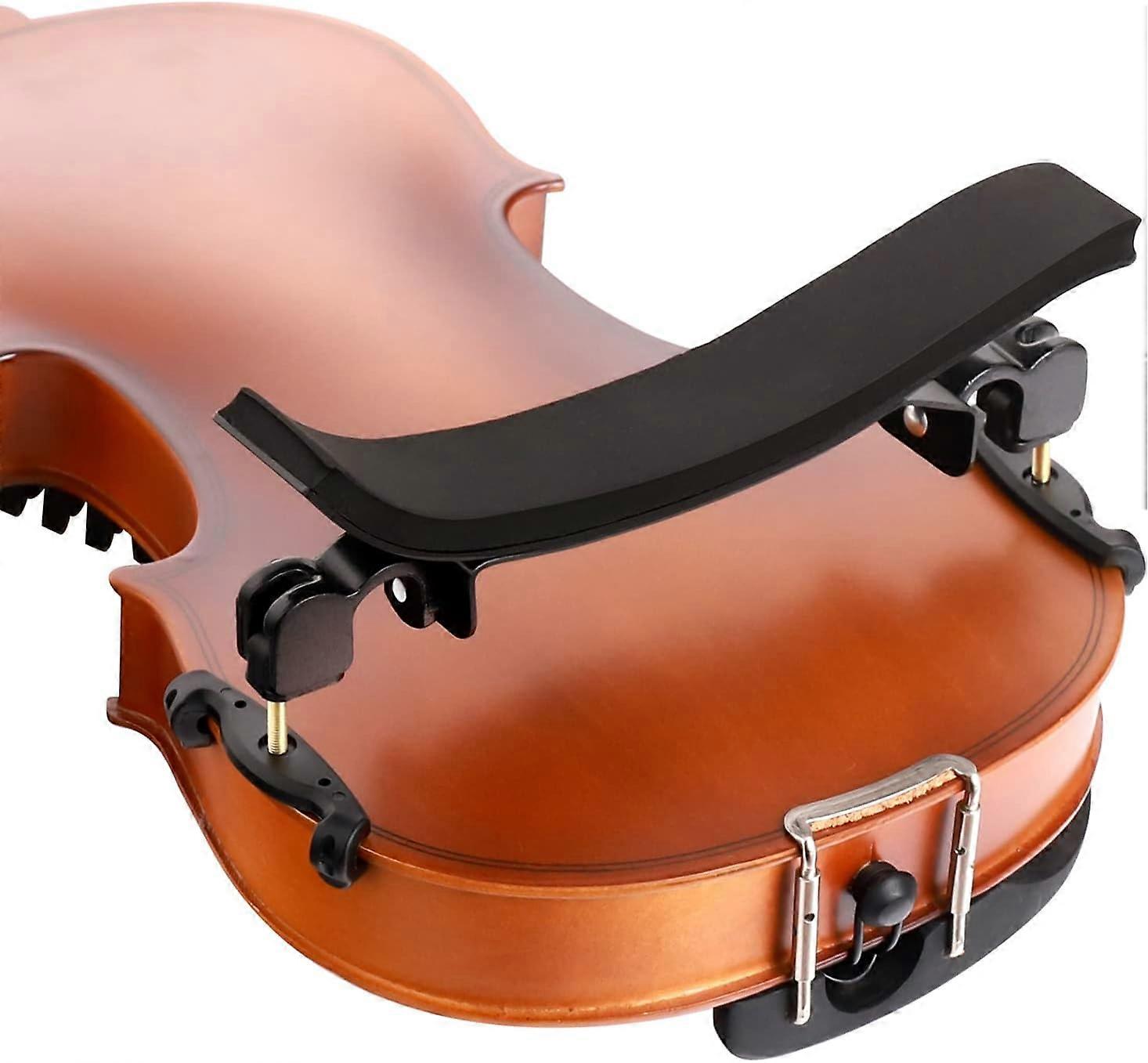 Violin Shoulder Rest for 4/4 Size, Premium Aluminum Alloy Violin Shoulder Rest with Thicken Comfortable Foam Pad & Height Adjustable Feet