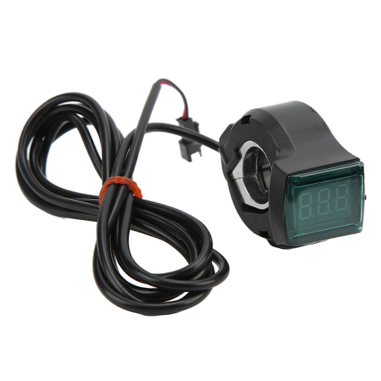 Electric Bicycle Thumb Throttle Speed Governing Controller Finger Throttle Accelerator with Red Display