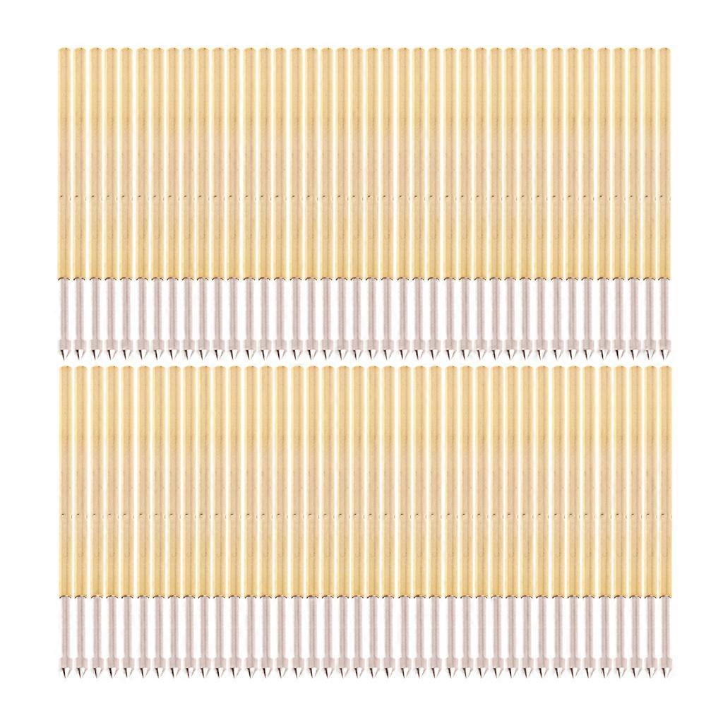 100 Pcs Spring Test Probe Pogo Pin P100-E2 Dia 1.36mm Length 33.3mm