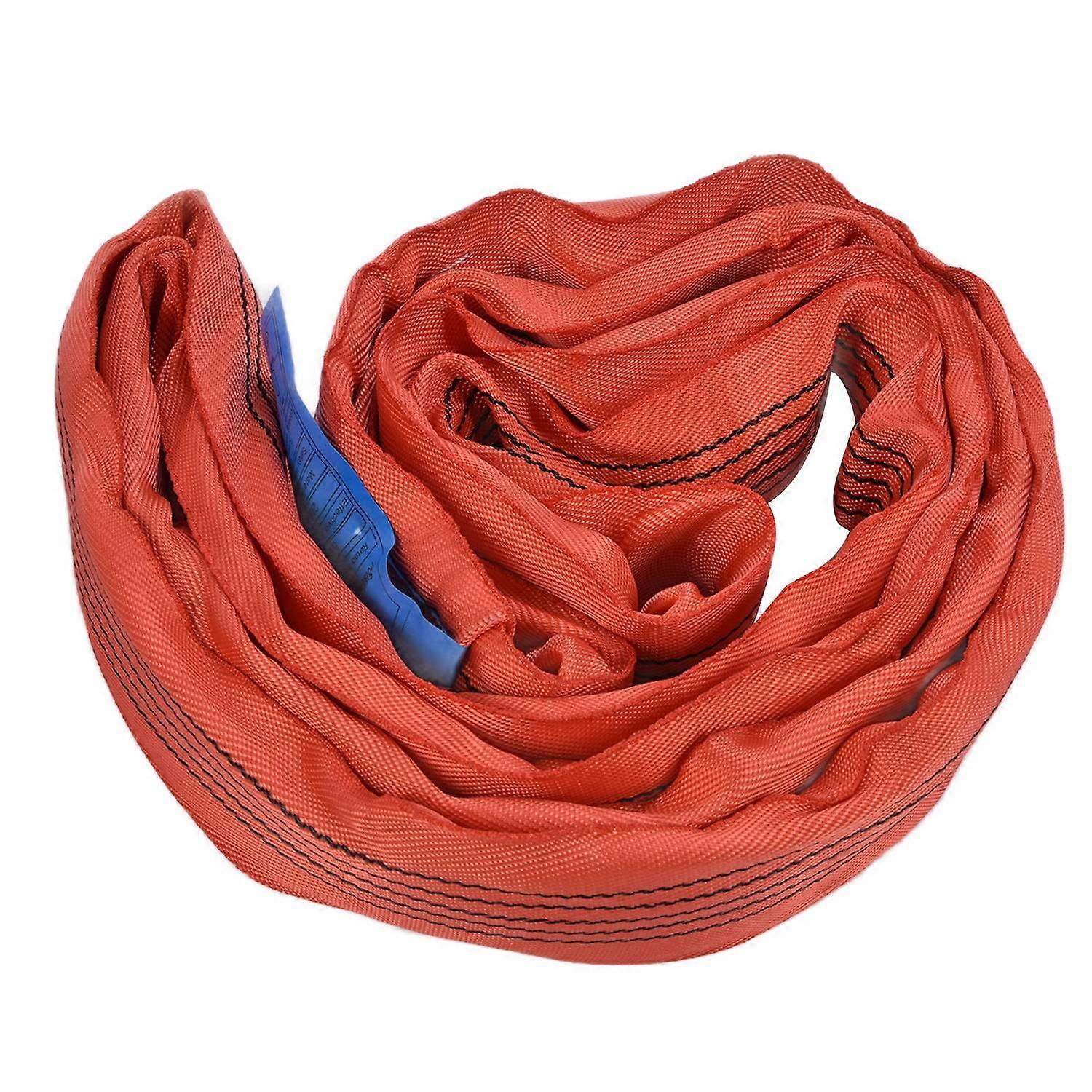 5T Round Lifting Sling PES Endless Loop Crane Webbing Straps Rigging Accessories Wide 75mm4 Meters