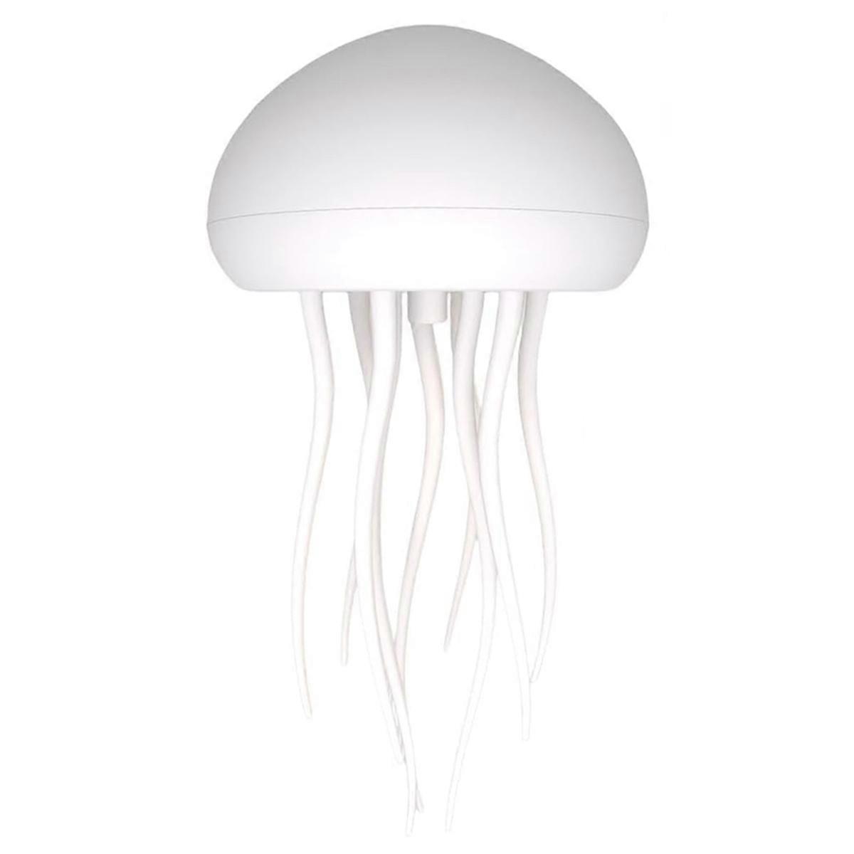 Jellyfish Lamp, Voice Control Jellyfish Lamp with Dancing Legs, RGB Gradient Jellyfish Bedside Lamp, Rechargeable Lamp