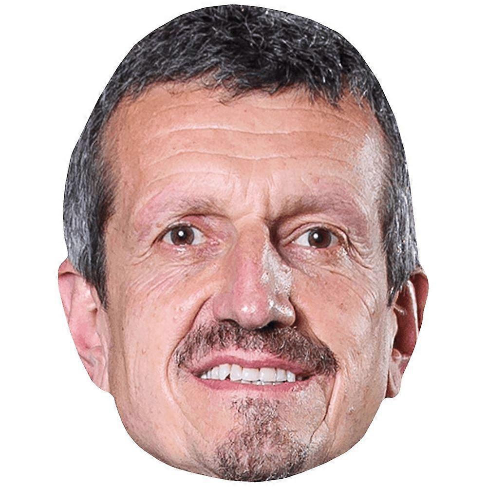 Guenther Steiner (Moustache) Celebrity Mask, Flat Card Face