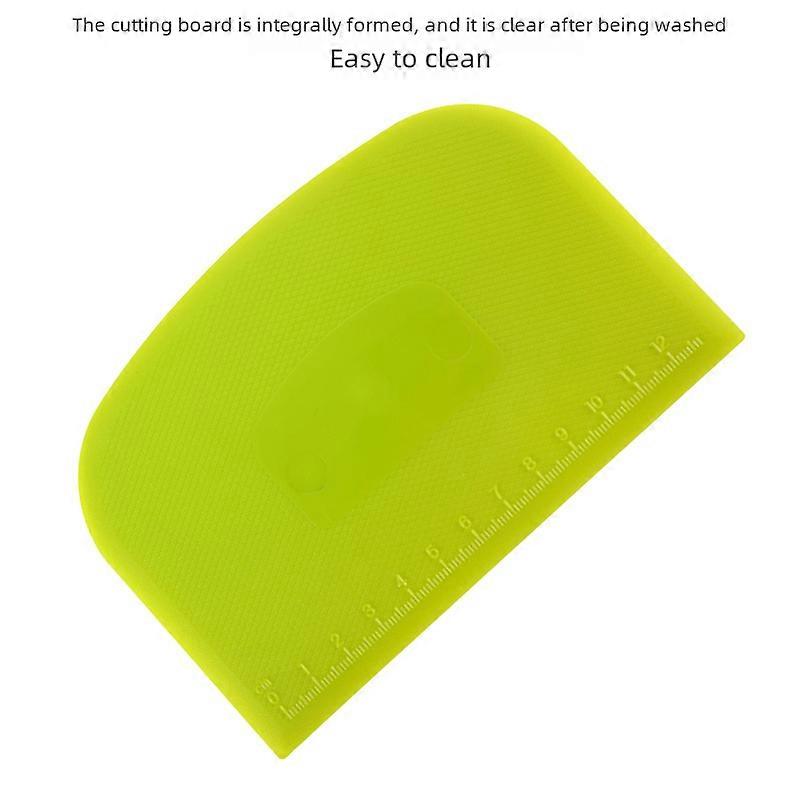 PP plastic scraper baking utensils mesh cake cream scraping arch rice rolls cut double-sided cutting knife