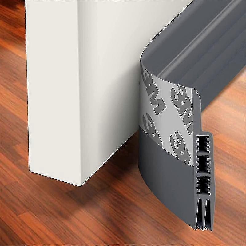 Door Draft Stopper Under Door Draft Blocker Insulator Door Sweep Weather Stripping Noise Stopper Strong Adhesive