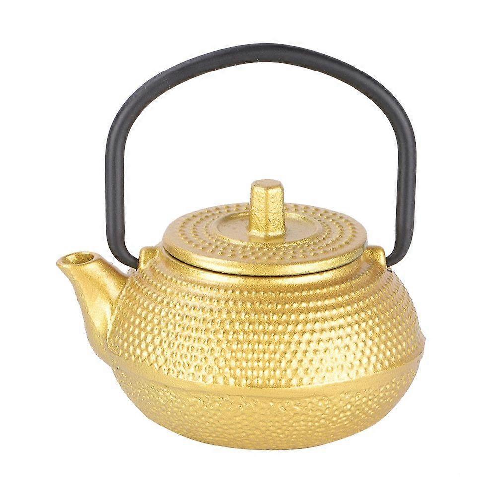 50ml Mini Cast Iron Flat Bottom Tea Pot Teapot Teaware with Handle