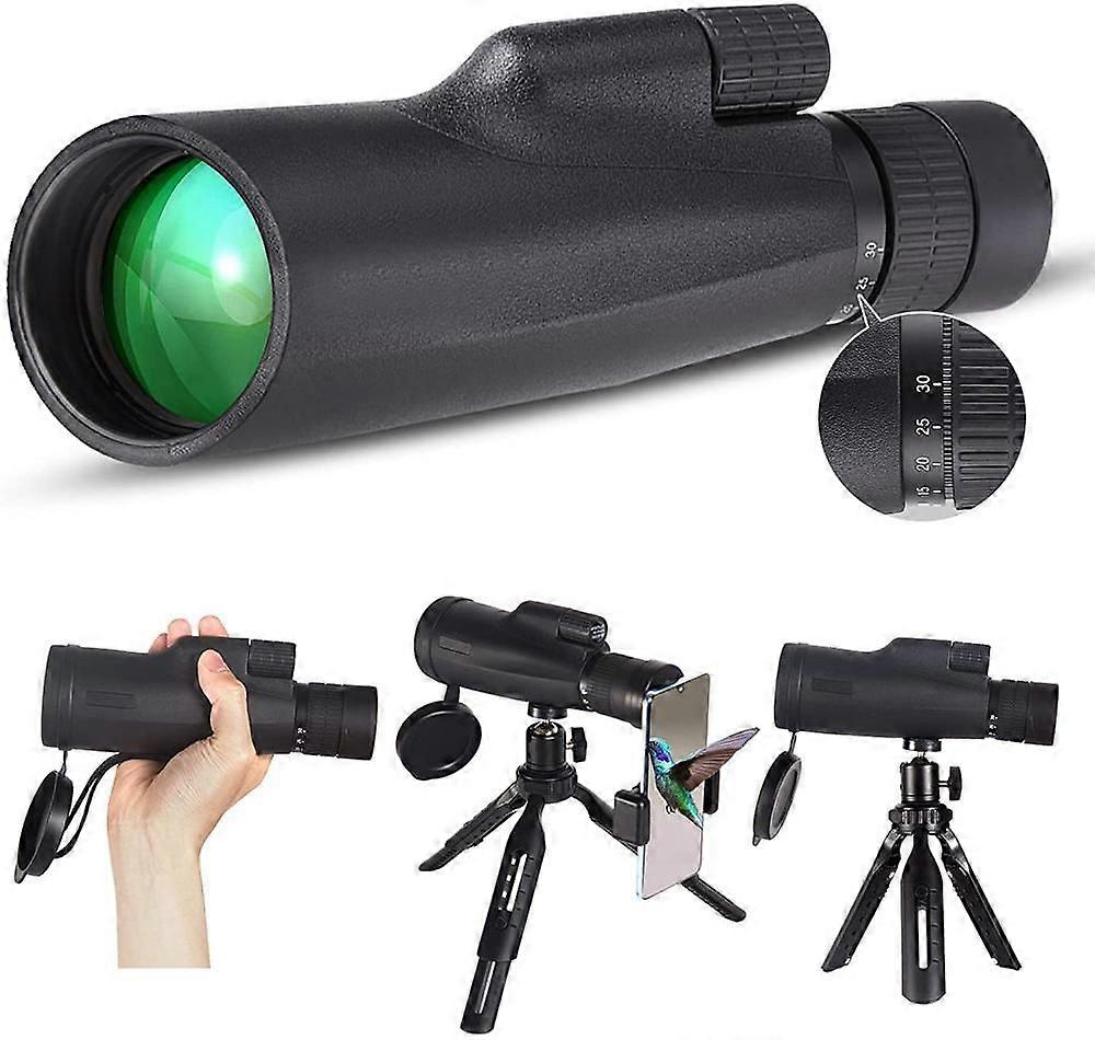 10-30x50 Monoculars for Adults High Powered,Monocular Telescope with Smartphone Adapter,HD Monocular for Bird Watching and Camping