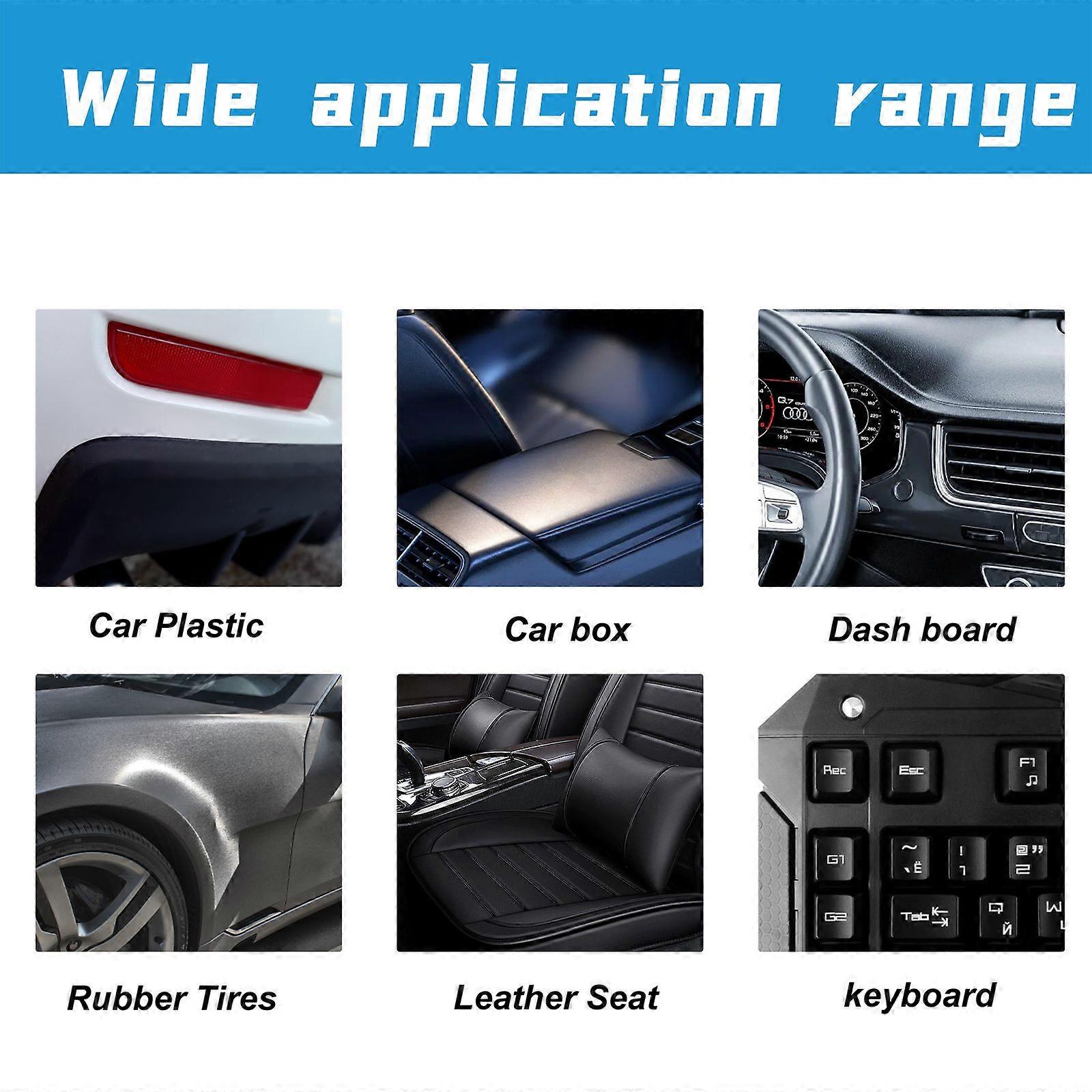 Revive Car Interior with Top Automotive Plastic Reconditioning Agent, UV & Oxidation Protection ,1set