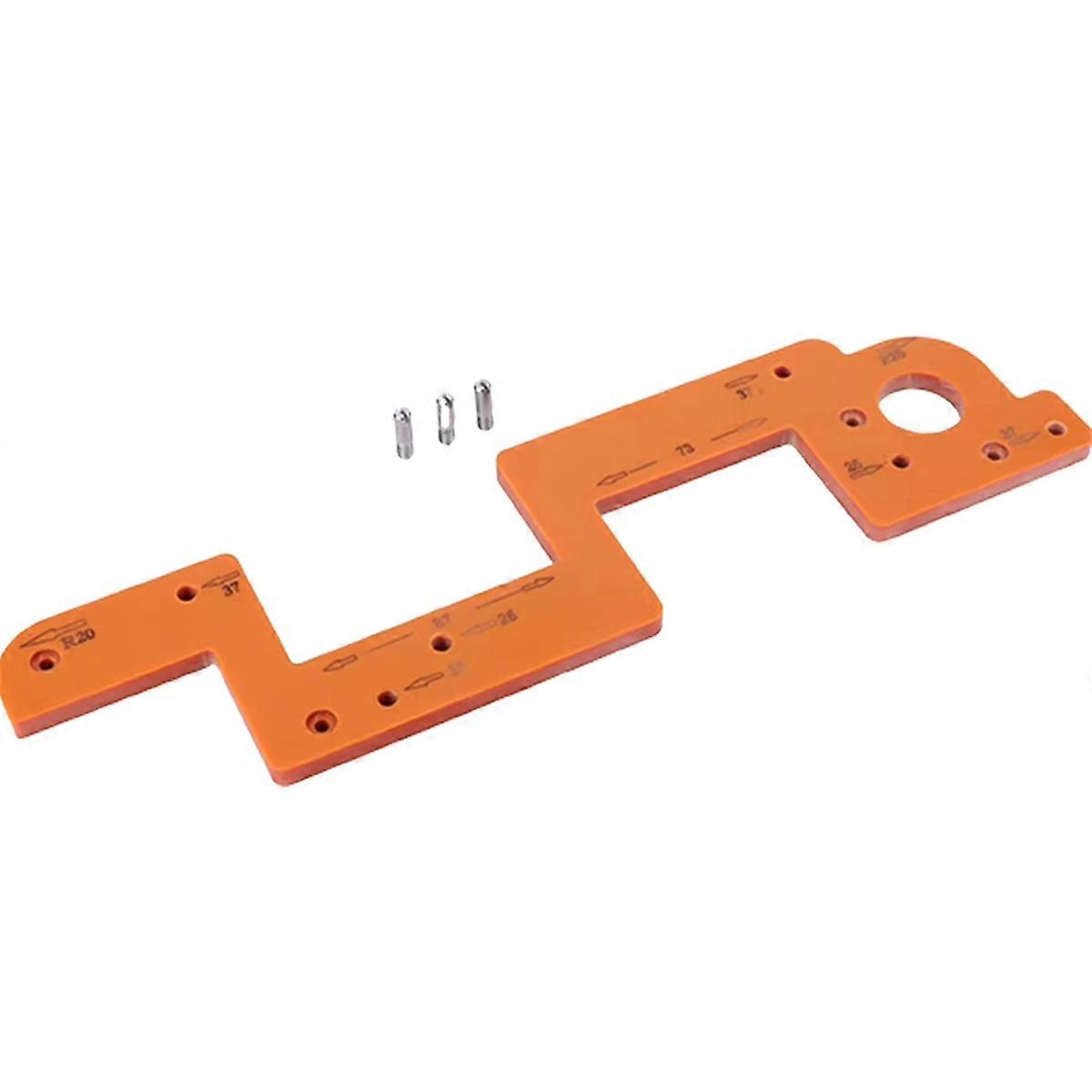 Arc Grooving Auxiliary Tool Handle-Free Slotting Mold Woodworking Round Corner Radius Template for