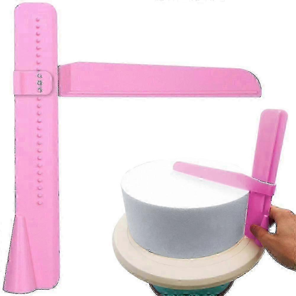 Professional Adjustable Smooth Fondant Cake,adjustable Height Smoother Fondant Cake Smoother Right Angle Smoother(pink)(3pcs)