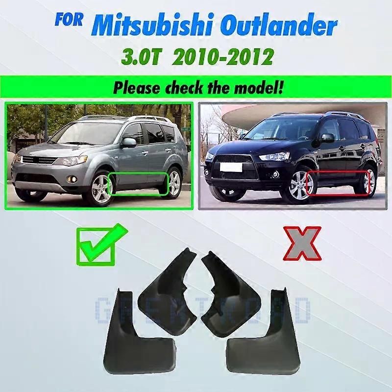 unique Front Rear Molded Car Mud Flaps For Mitsubishi Outlander 2010 2011 2012 Mudflaps Splash Guards Mud Flap Mudguards Fender