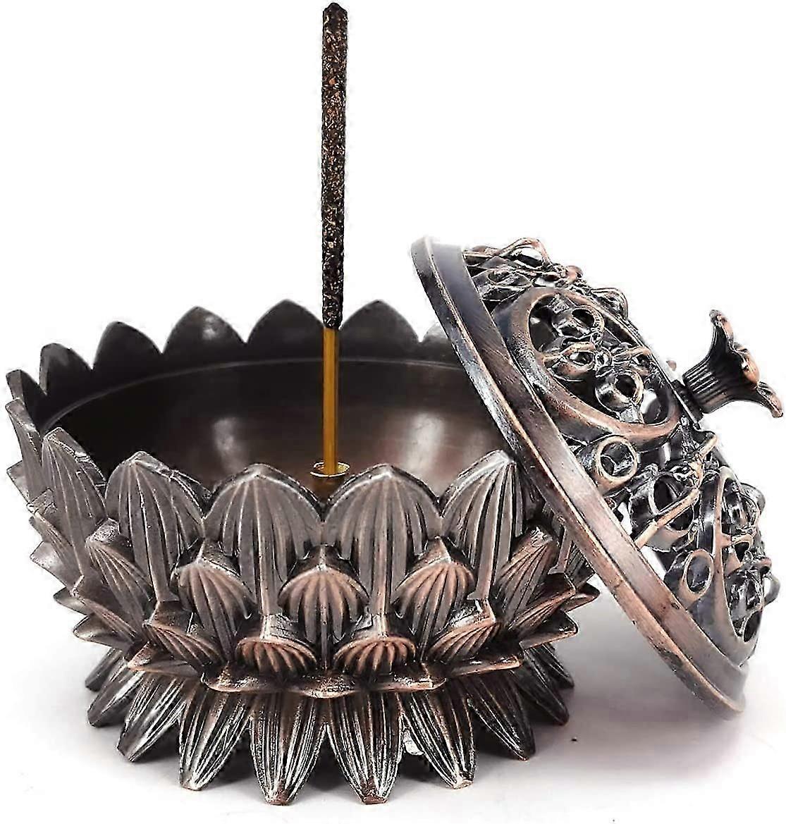 Retro Lotus Incense Holder Burner