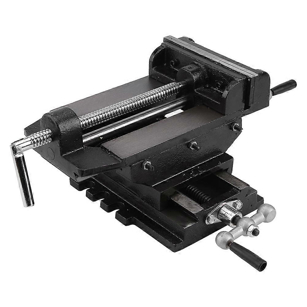 6inches Cross Slide Drill Press Vise Metal Milling Vice Holder Clamping Bench Mount