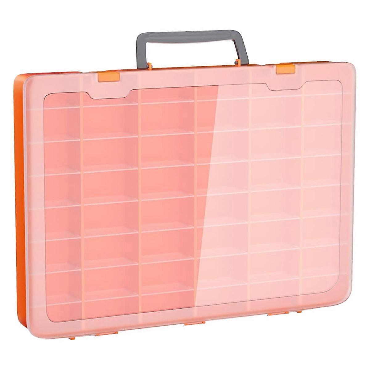 48 Grids Large Plastic Organizer Box with Adjustable Dividers, Beads Storage Containers Compartment