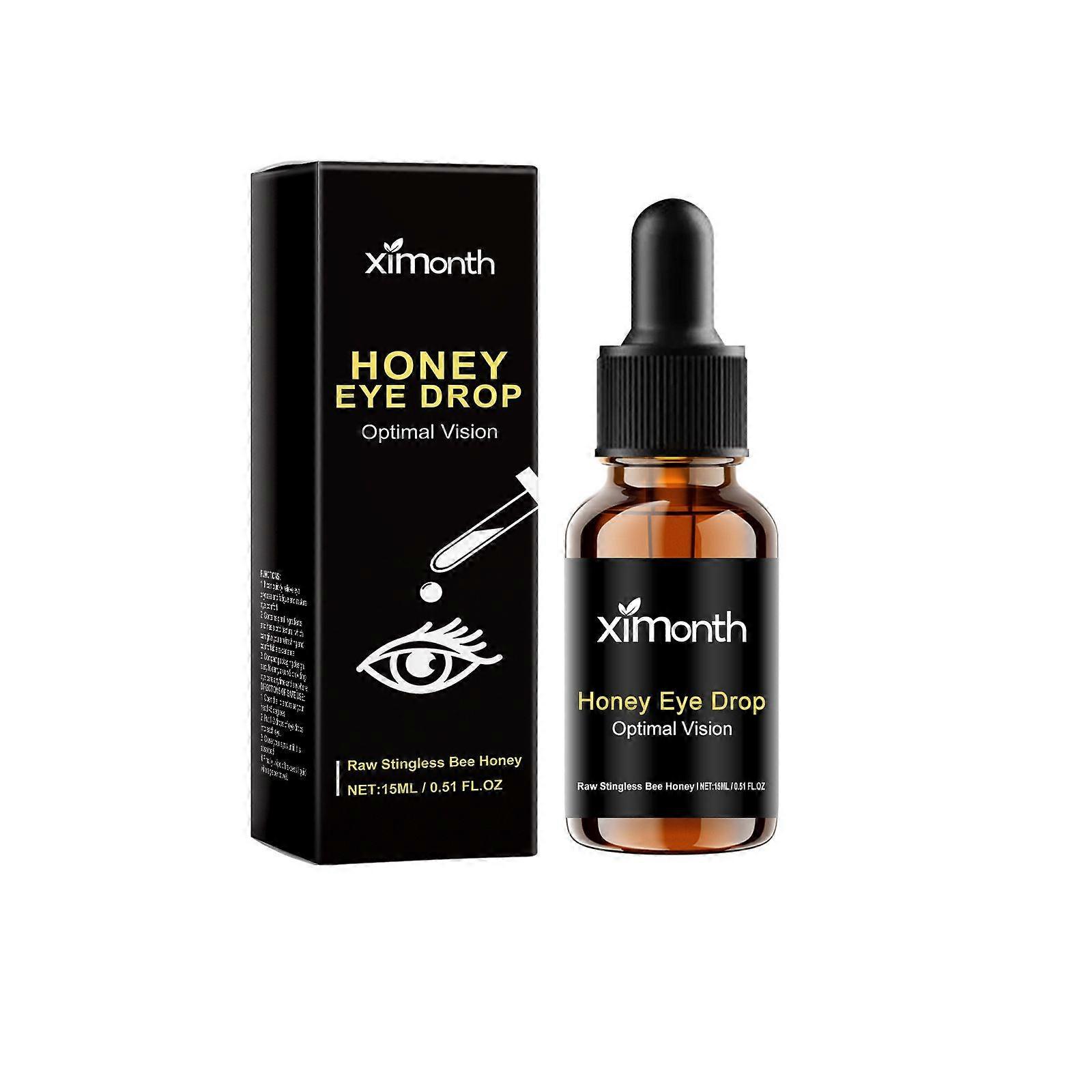 Ximonth Honey Extract Eye Drops Eye Refreshing Gentle Moisturizing Eye Care Solution