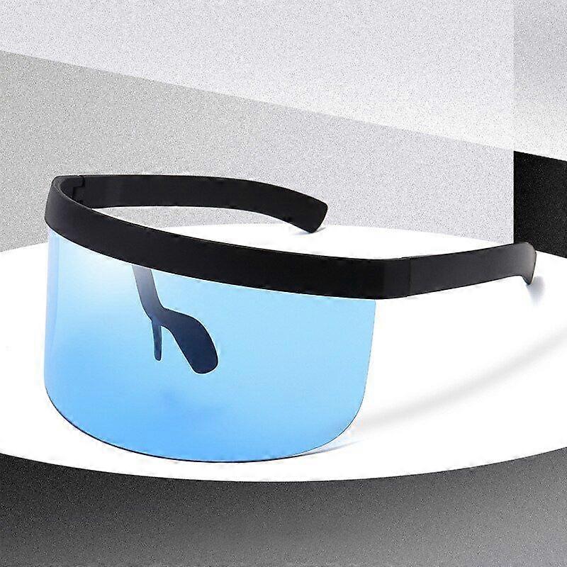 Shield Visor Sunglasses Oversized Eyeglasses Unisex Retro Windproof Glasses