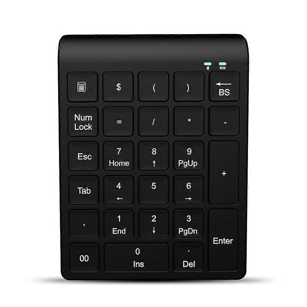 27-Key Numeric Keyboard Keypad 2.4Ghz Wireless Number Pad Protable Slim