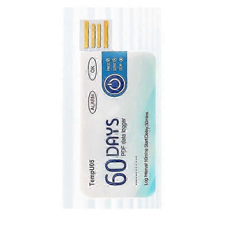 TempU05 Temperature Data Logger 60 Days Disposable Temperature Analyzer PDF USB jn