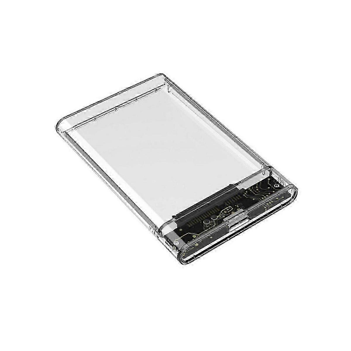 Transparent Gray HDD Case for Hard Box 2.5 Inch HDD Enclosure SATA to USB 3.0 Type-C 3.1 External H js