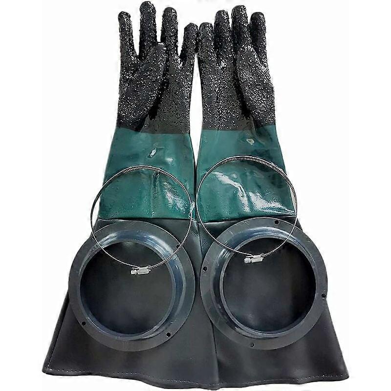 SandBlaster Parts 60cm Sandstrahlhandschuhe oder Ringe für Sandstrahlkabine H607