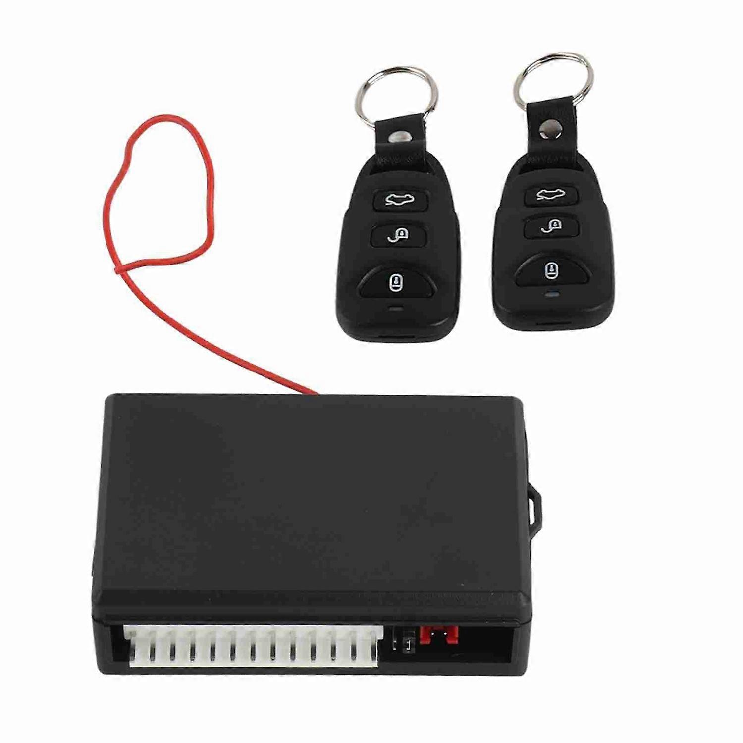 Keyless Car Entry System 3 Buttons Universal Car Door Lock Remote Central Kit with LED Indicator