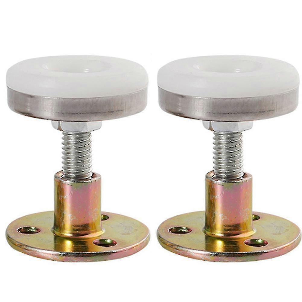 Adjustable Threaded Bed Frame Support with 2 Pieces Anti-Shake Telescopic Tools for Room Wall Mounting