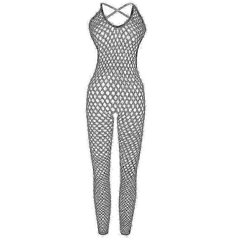 Kadın File Tayt Takım Çorap Askı Cupless Kasıksız Teddies Bodysuits Vücut Çorabı Kadın İç Çamaşırı-iyi