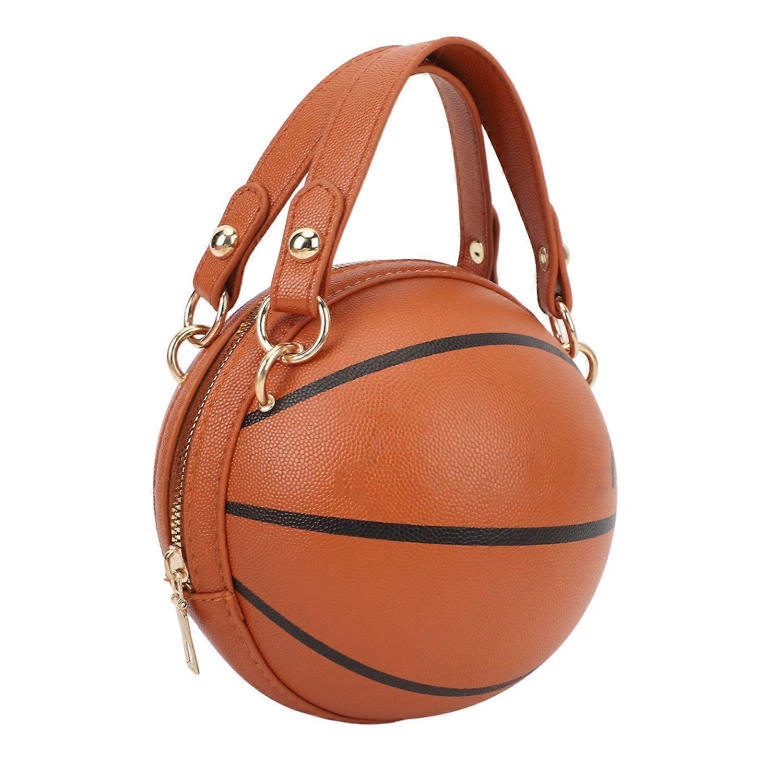Basketball-Shaped Messenger Bag - One Shoulder Design