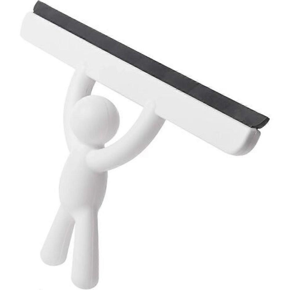 Handheld Rubber Squeegee for Porcelain Ceramic Cleaning, Comfortable Non-slip Handle for Effortless Window Washing
