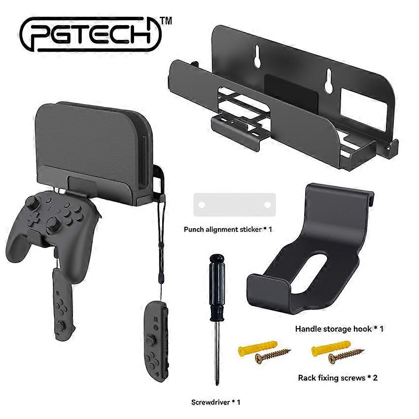 Game Console Wall Mounted Organizer for Switch2 Console Wall Mount with Grip Storage Hanger Accessories 