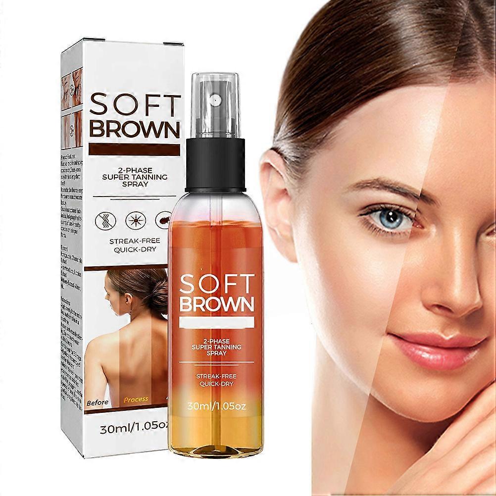 Spray autobronzant 30 ml Spray autobronzant sans soleil Accélérateur de brone pour tout le corps