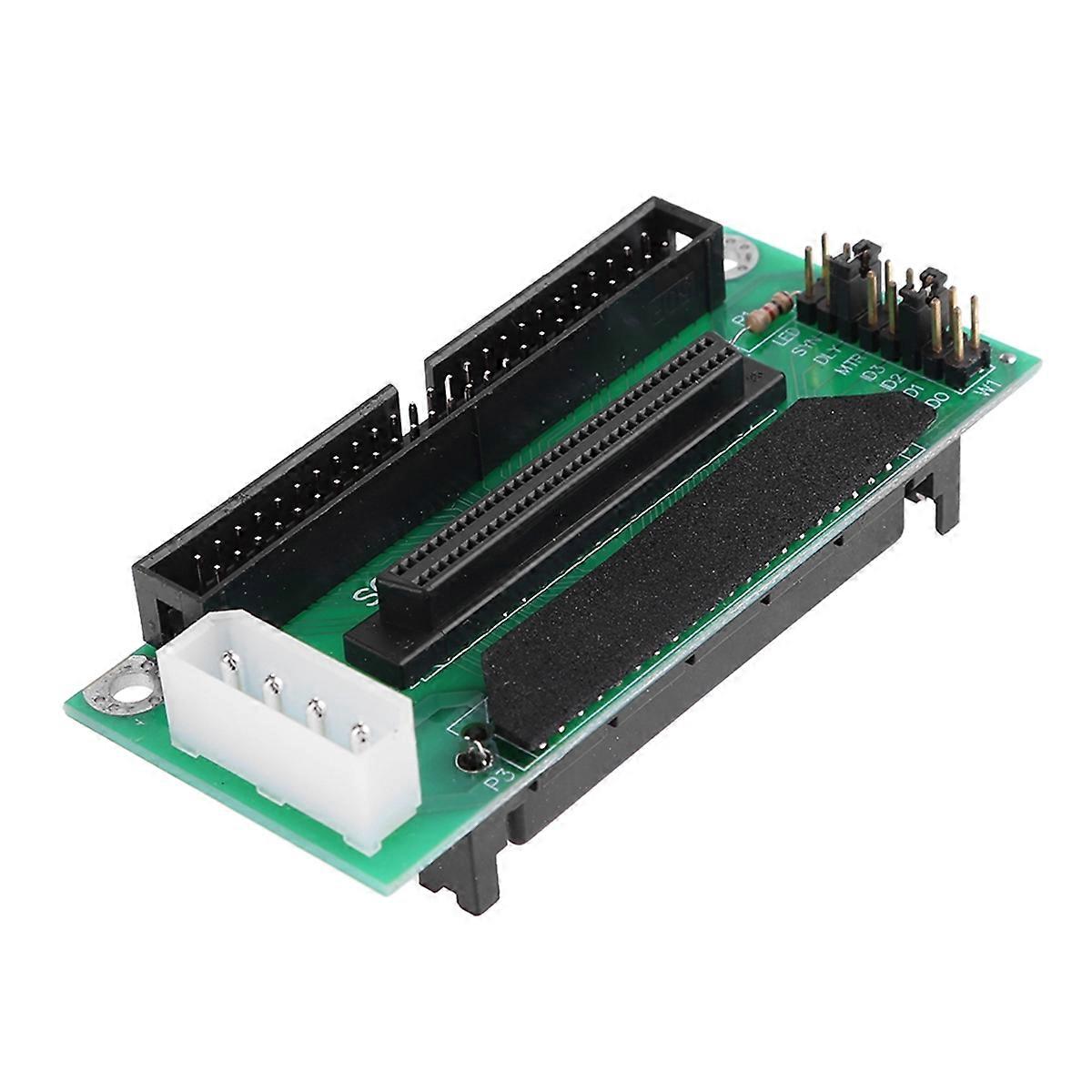Scsi Sca 80Pin to 68Pin to 50Pin Ide Hard Disk Adapter Converter Card