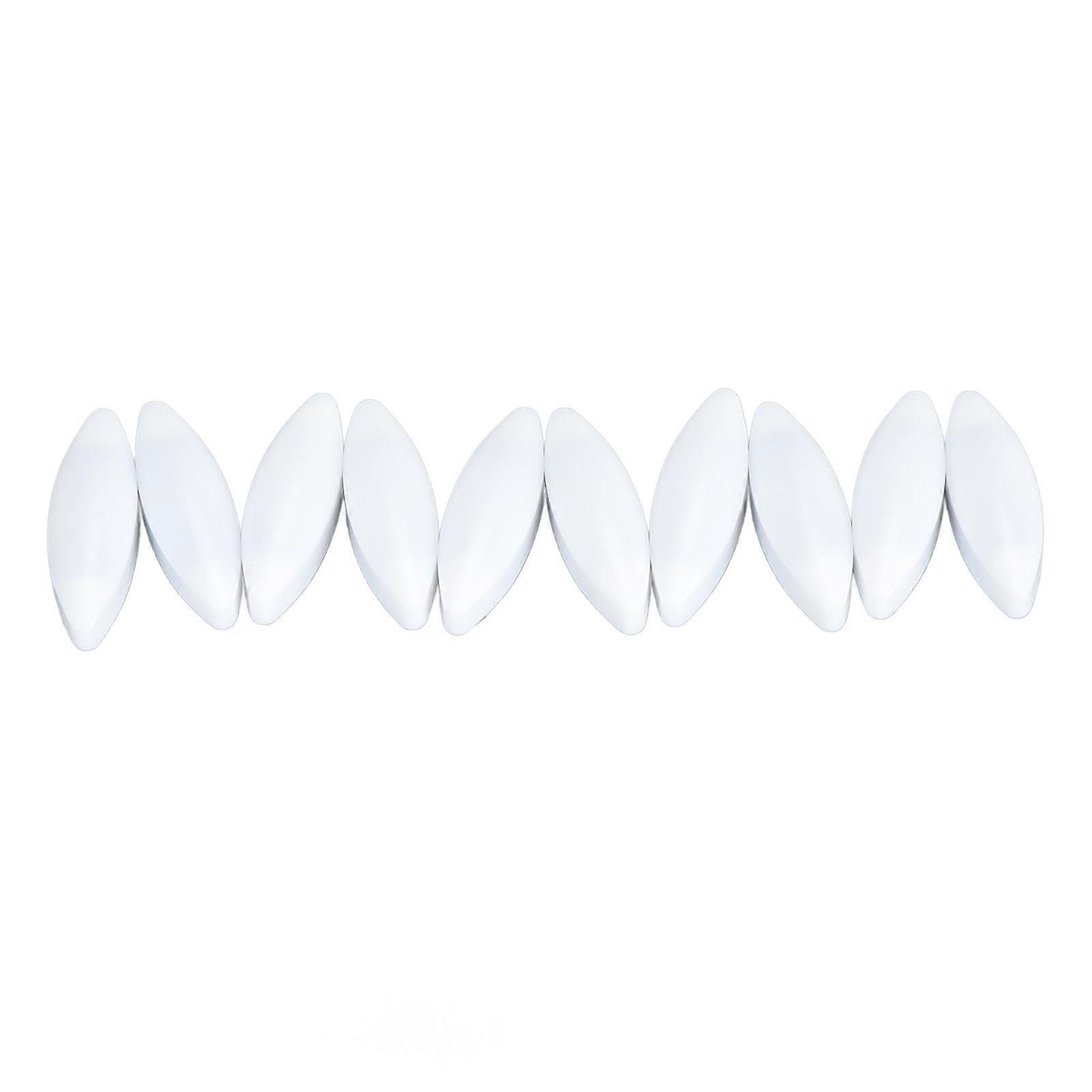 10Pcs Magnetic Stir Bar Set 35x12mm High Temperature Resistant PTFE Magnetic Stirrer Mixer Bar Rod for Laboratory White