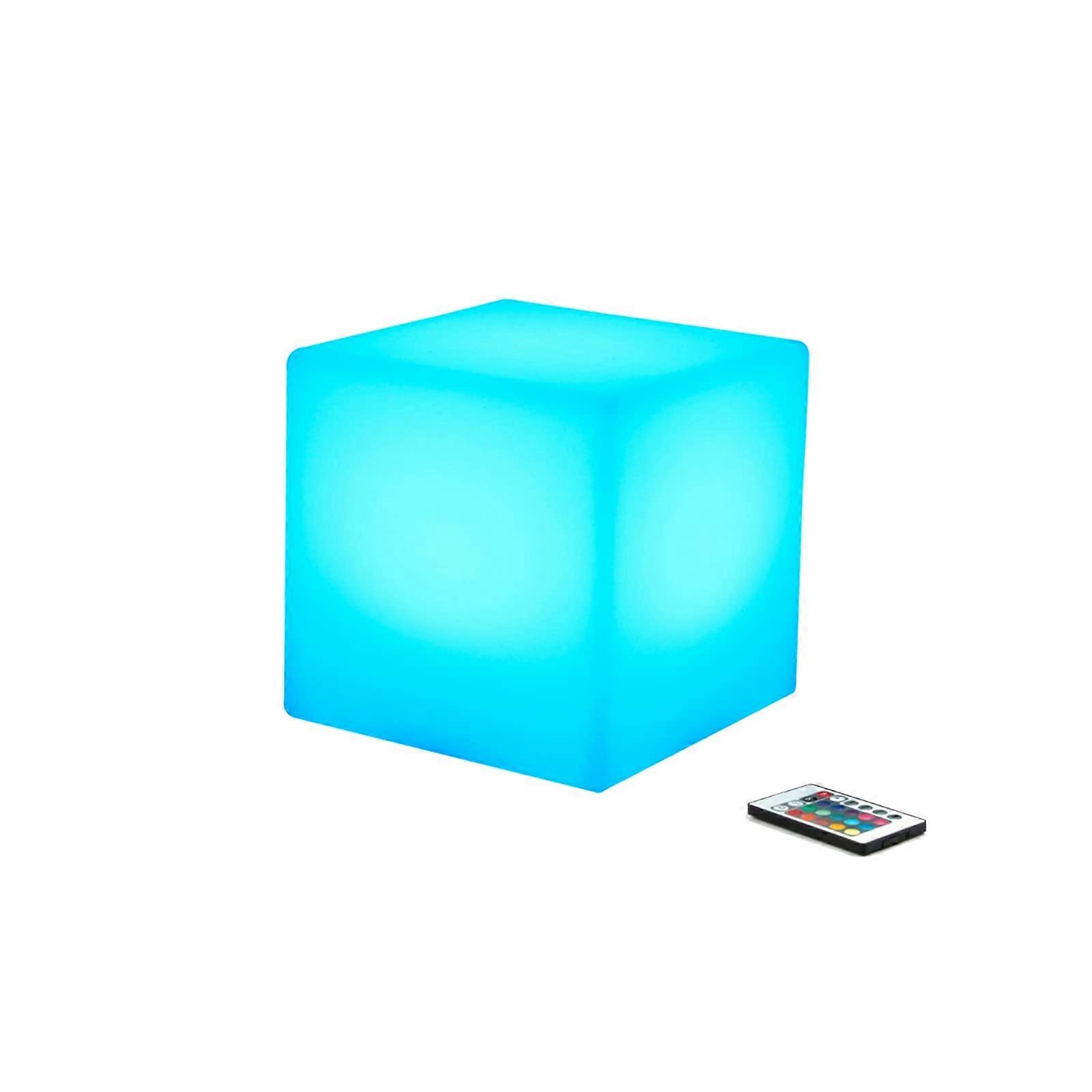 LED cube light, 4 -inch rechargeable and remote -controlled mood lamp, 16 colors shining night lamp