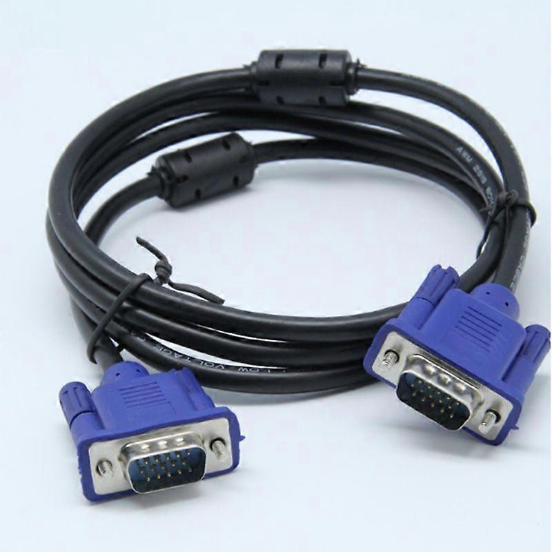 VGA to VGA Cable 1.5M 15 Pin Male to Male Extension Converter Connector for PC Monitor Projector TV Computer Adapter