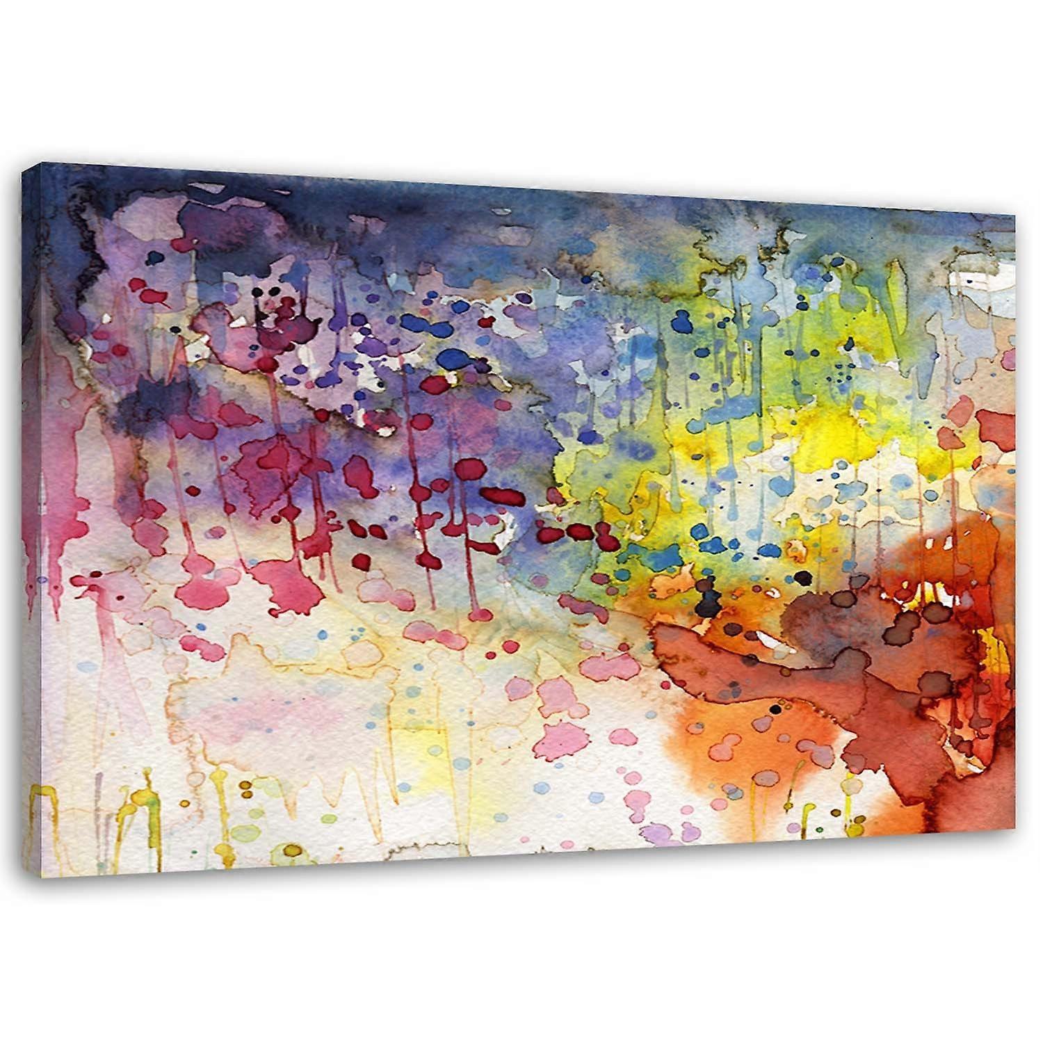 Impression sur toile, Abstraction Colorée - 120x80