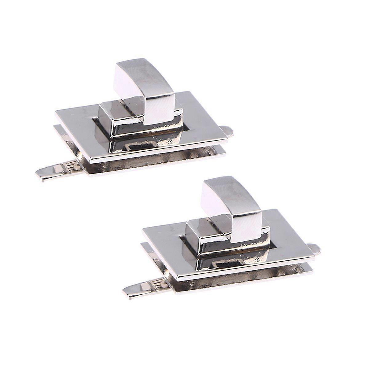 2個回転ロックメタルロック財布閉鎖財布クラッチバッグハンドバッグ用ターンロック