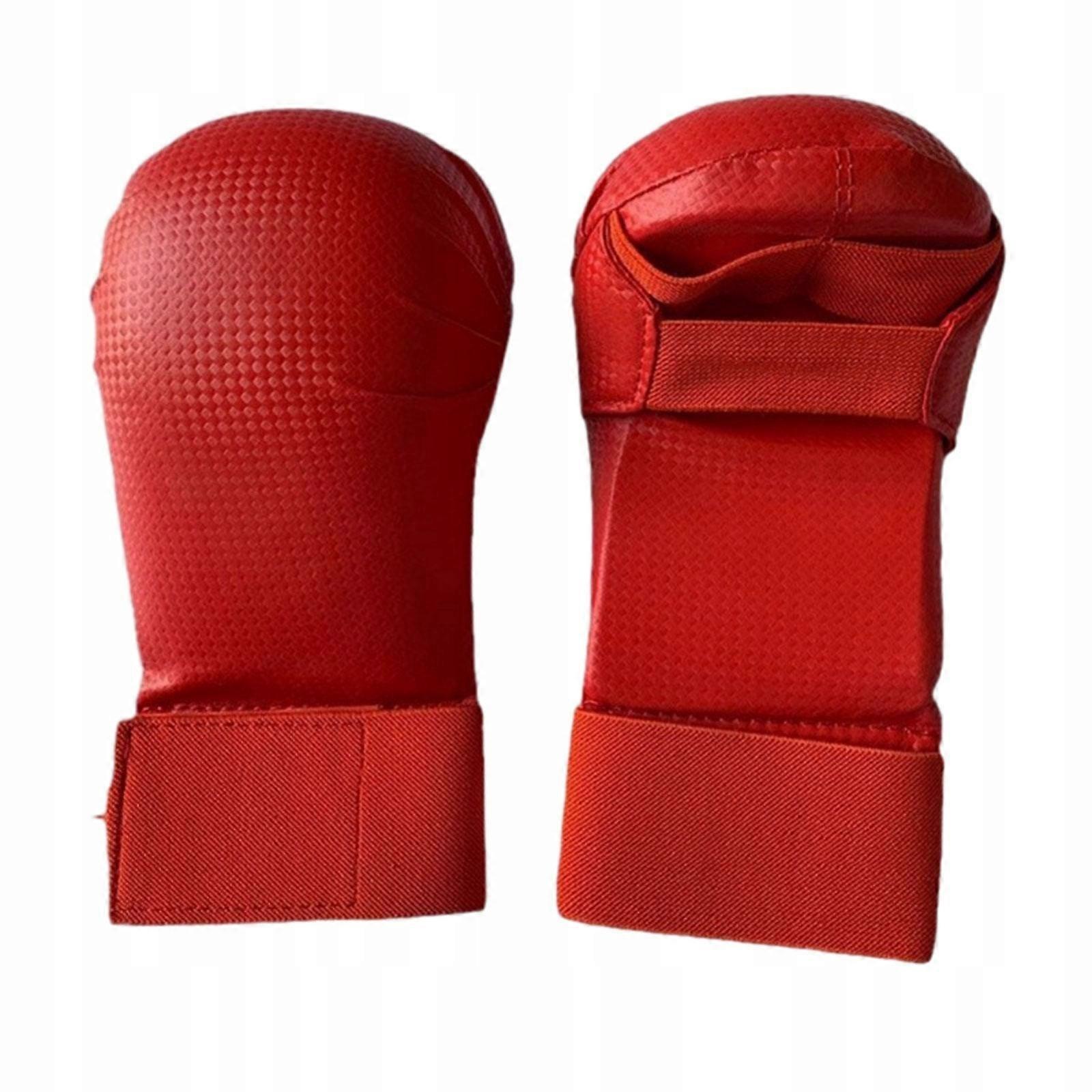 Karate Handschuhe Trainingshandschuhe Leichte Boxhandschuhe Leder Rot M