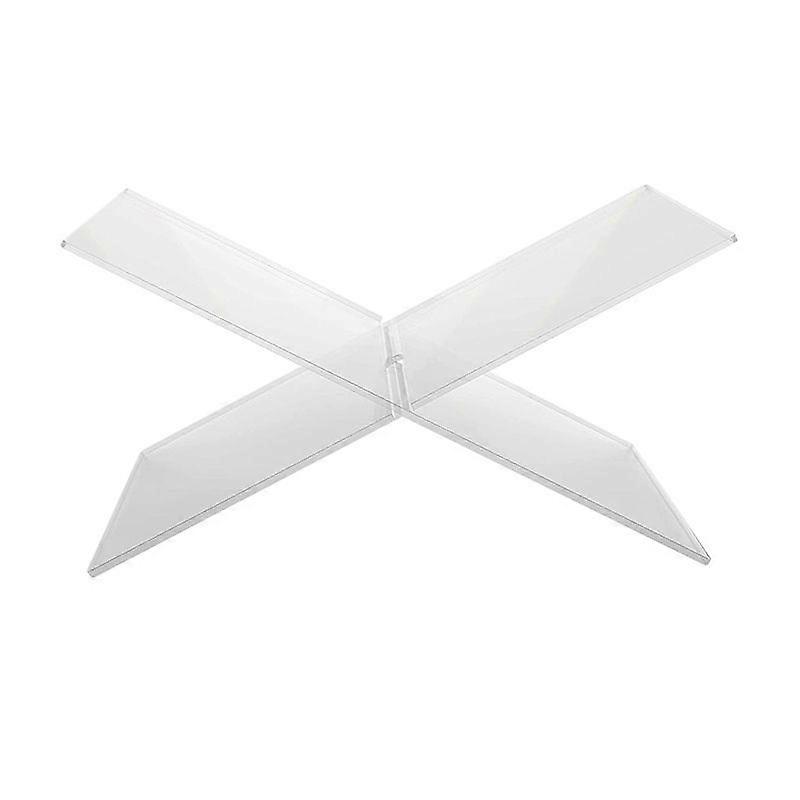 Book Shelves - Acrylic (Clear) Display Books, Magazines, Textbooks, Cookbooks, Reading Great for Home Decor Bookshelf Desktop Bookshelf