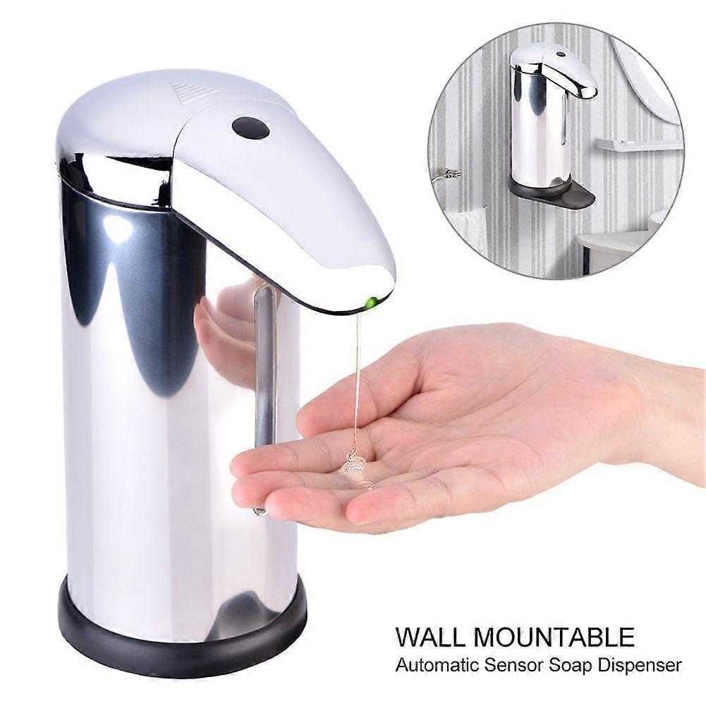 Automatic Touchless Stainless Steel Auto-soap Dispenser with Waterproof Base