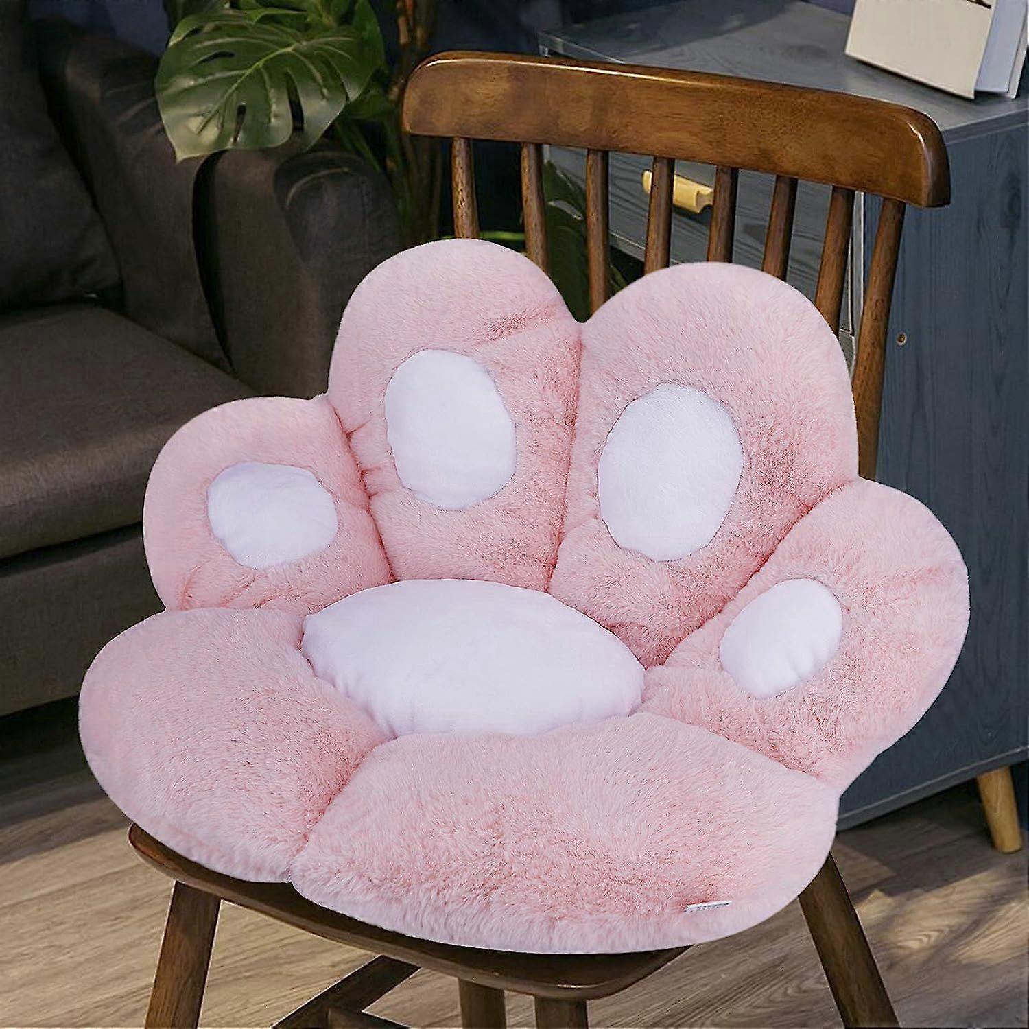 Vehicle Seat Cushion Mini Cloth Sofa Cushion Double Surface Flower Paw Shape Soft Cushions Multi Function for Armchair Foot Mat
