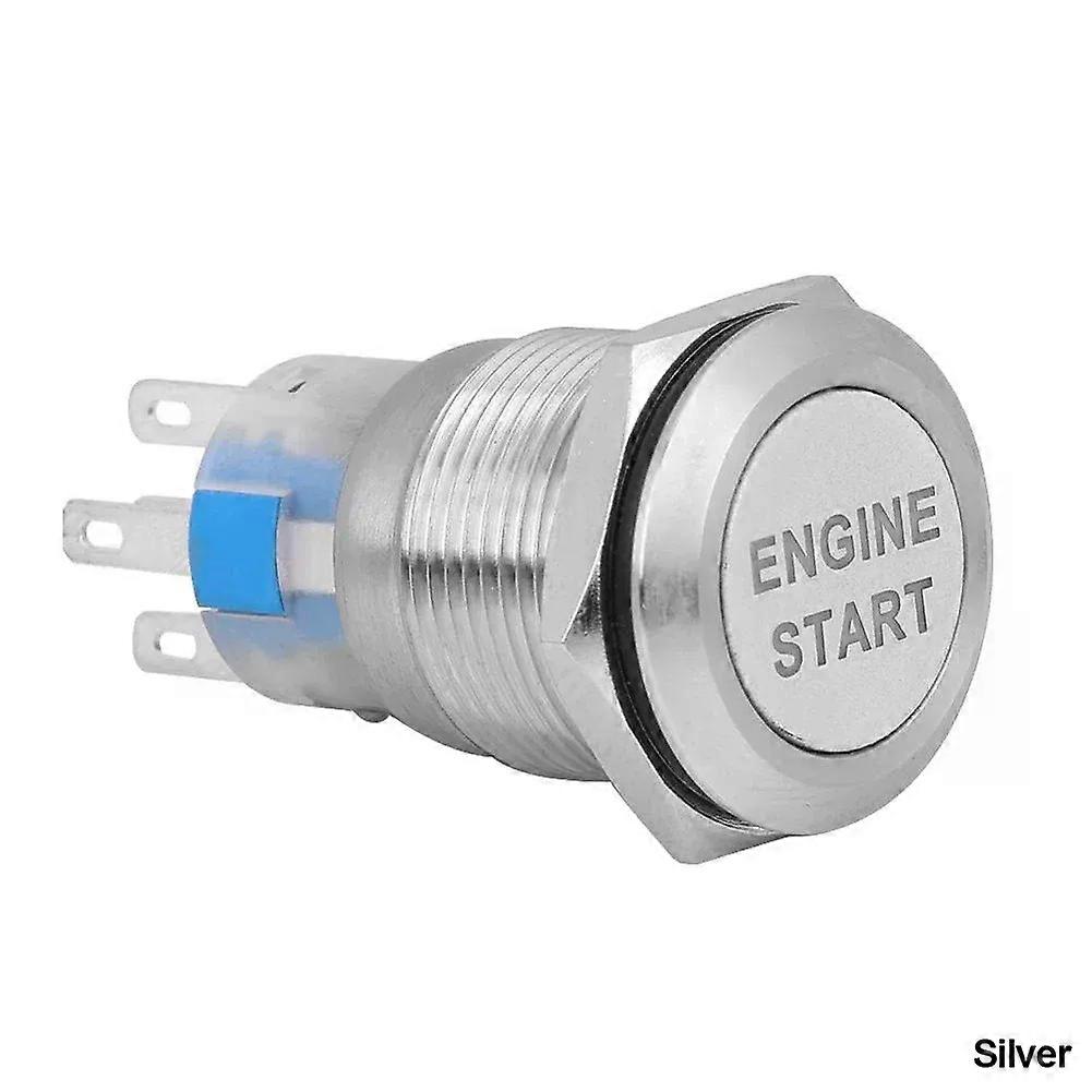 Car Engine Start Push Button Switch Ignition Starter Start Button Switch Replacement Enginee Start 12V Waterproof