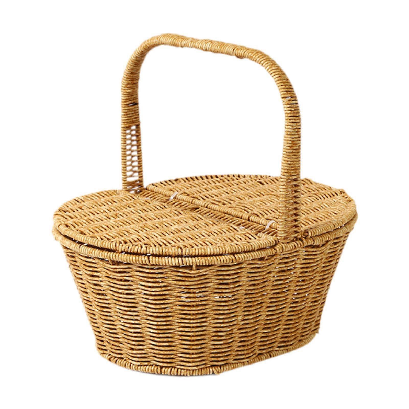 Storage Basket Picnic Basket Snacks Box Gifts Storage Case Multifunction